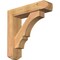 Ekena Millwork Balboa Craftsman Smooth Bracket w/ Offset Brace, Western Red Cedar, 5 1/2"W x 22"D x 22"H BKT0604X22X22BOA04SWR - alternate 1